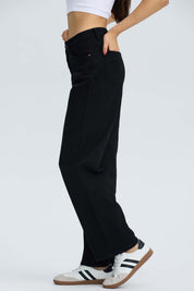 Jeans Mujer Calce Recto Negro