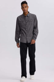 Jeans Hombre Straight 605 Negro