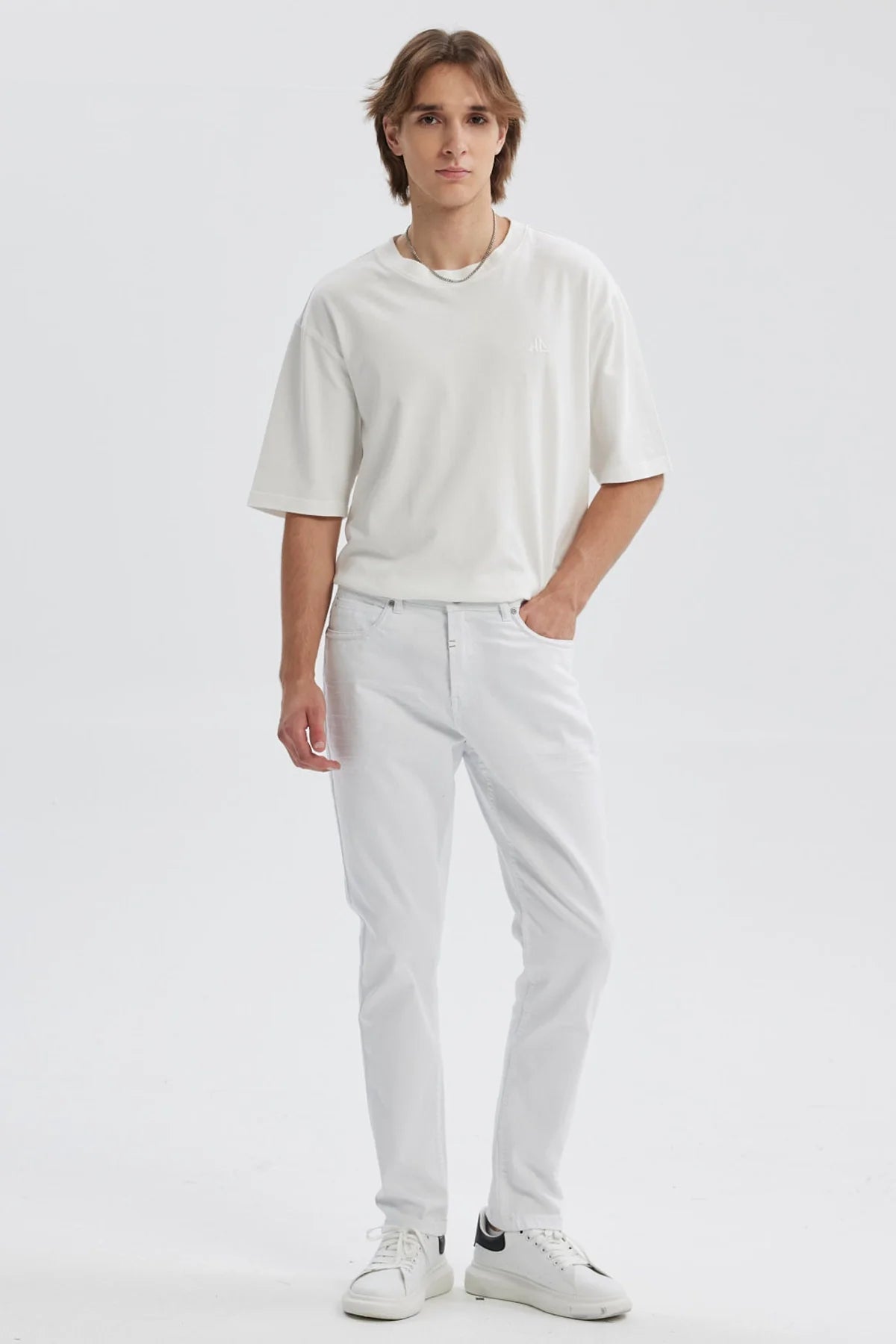 Jeans Hombre Skinny 101 Blanco