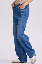 Jeans Mujer Calce Recto Cami Azul