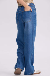 Jeans Mujer Calce Recto Cami Azul