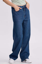 Jeans Mujer Calce Recto Cami Azul Oscuro