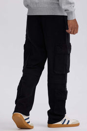 Jeans Hombre Doble Cargo Negro