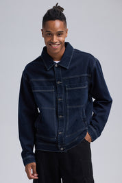 Chaqueta Hombre Denim Azul Indigo