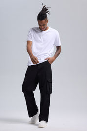 Jeans Hombre Cargo Baggy Negro