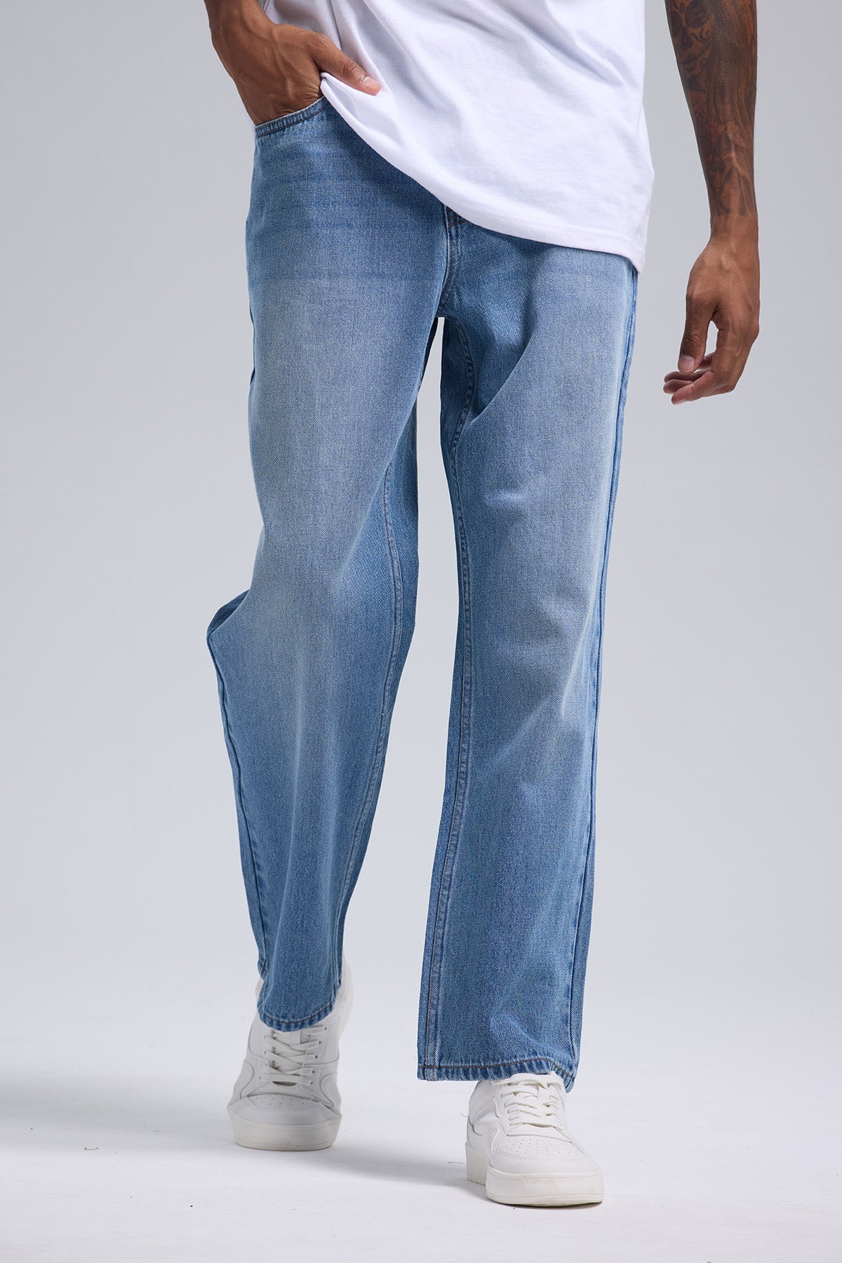 Jeans Hombre Calce Recto Focalizado Azul – Fashion´s Park