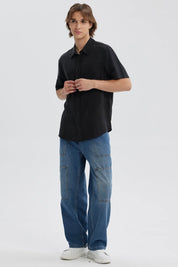 Camisa Hombre Lyocell Negro