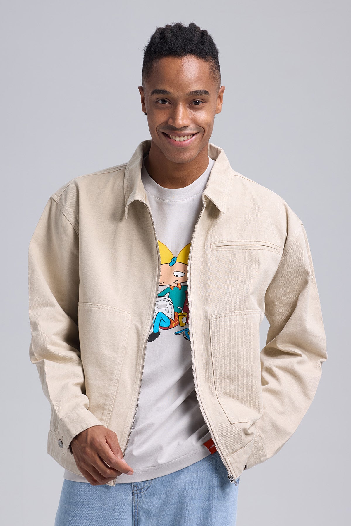 Chaqueta Hombre Full Moda Beige