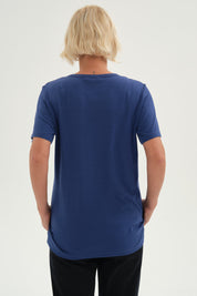 Polera Mujer Con Tachas Azul