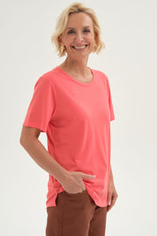 Polera Mujer Con Tachas Coral