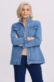 Chaqueta Mujer Denim Azul Claro