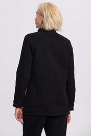 Chaqueta Mujer Denim Negro
