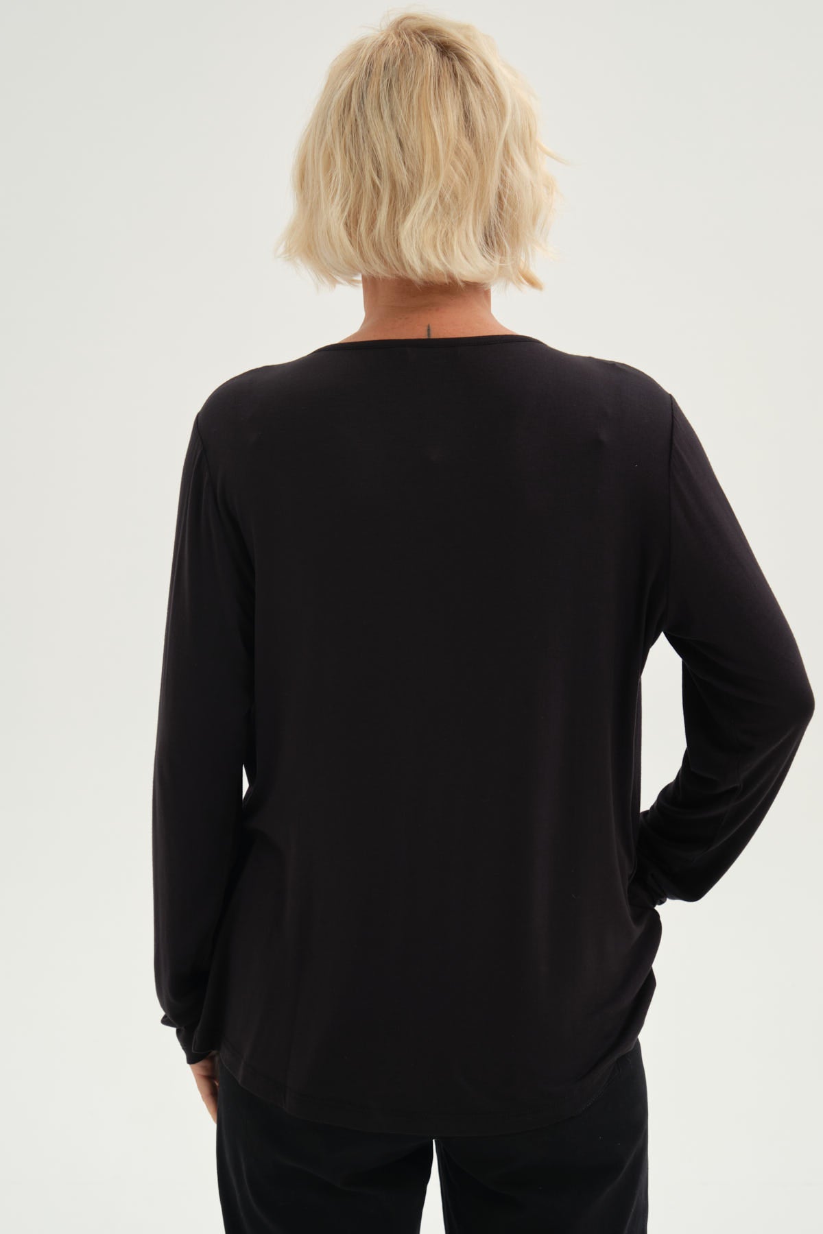 Polera Mujer Tapado Print Negro