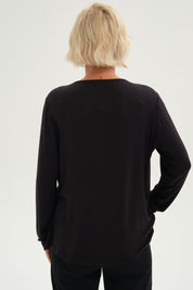 Polera Mujer Tapado Print Negro