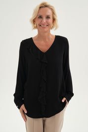 Blusa Mujer Con Tachas Negro