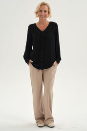 Blusa Mujer Con Tachas Negro