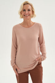 Polera Mujer Estampado Palo Rosa