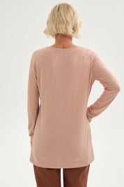 Polera Mujer Estampado Palo Rosa