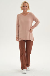 Polera Mujer Estampado Palo Rosa