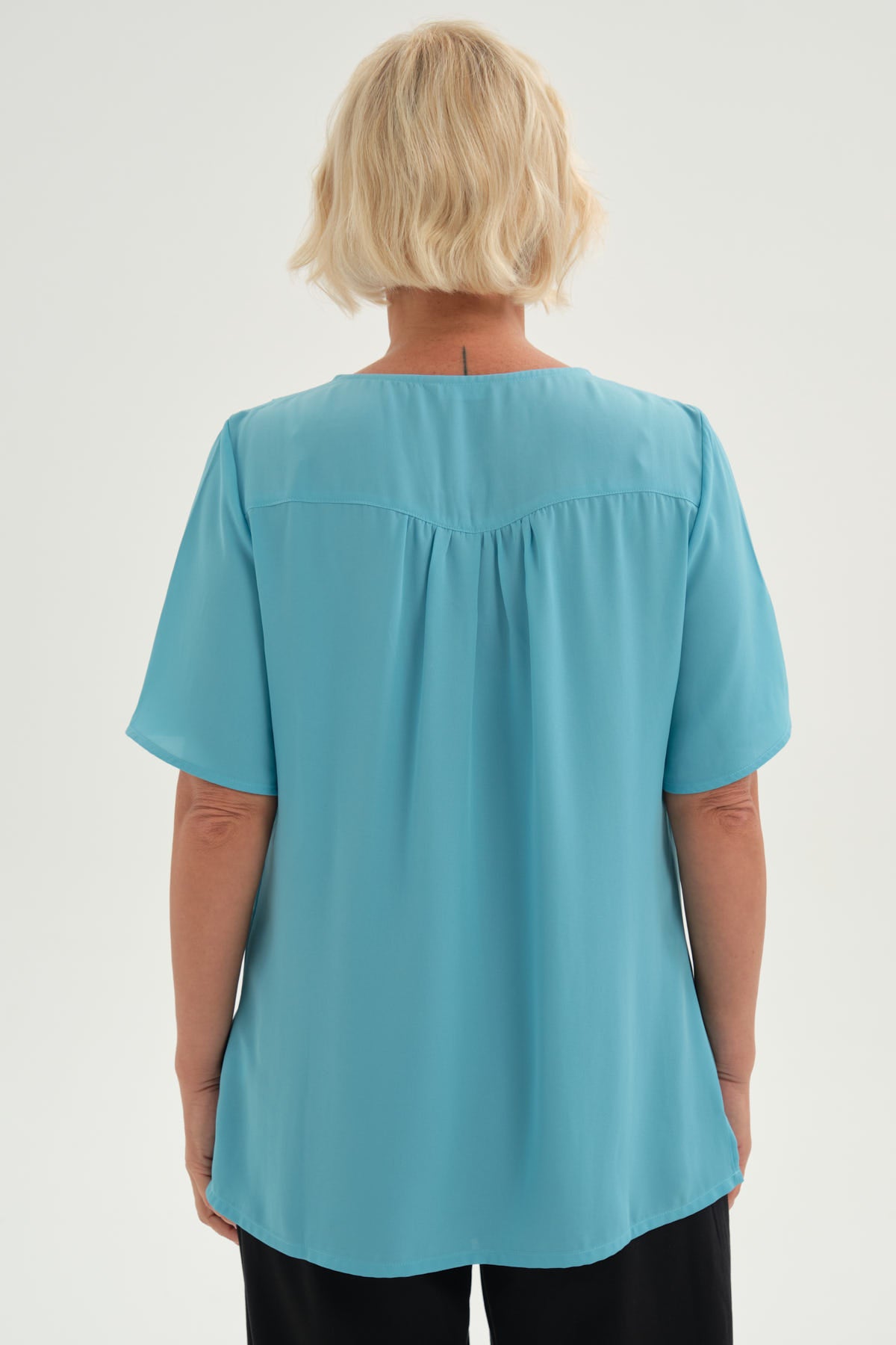 Blusa Mujer Vuelo Aplicación Celeste