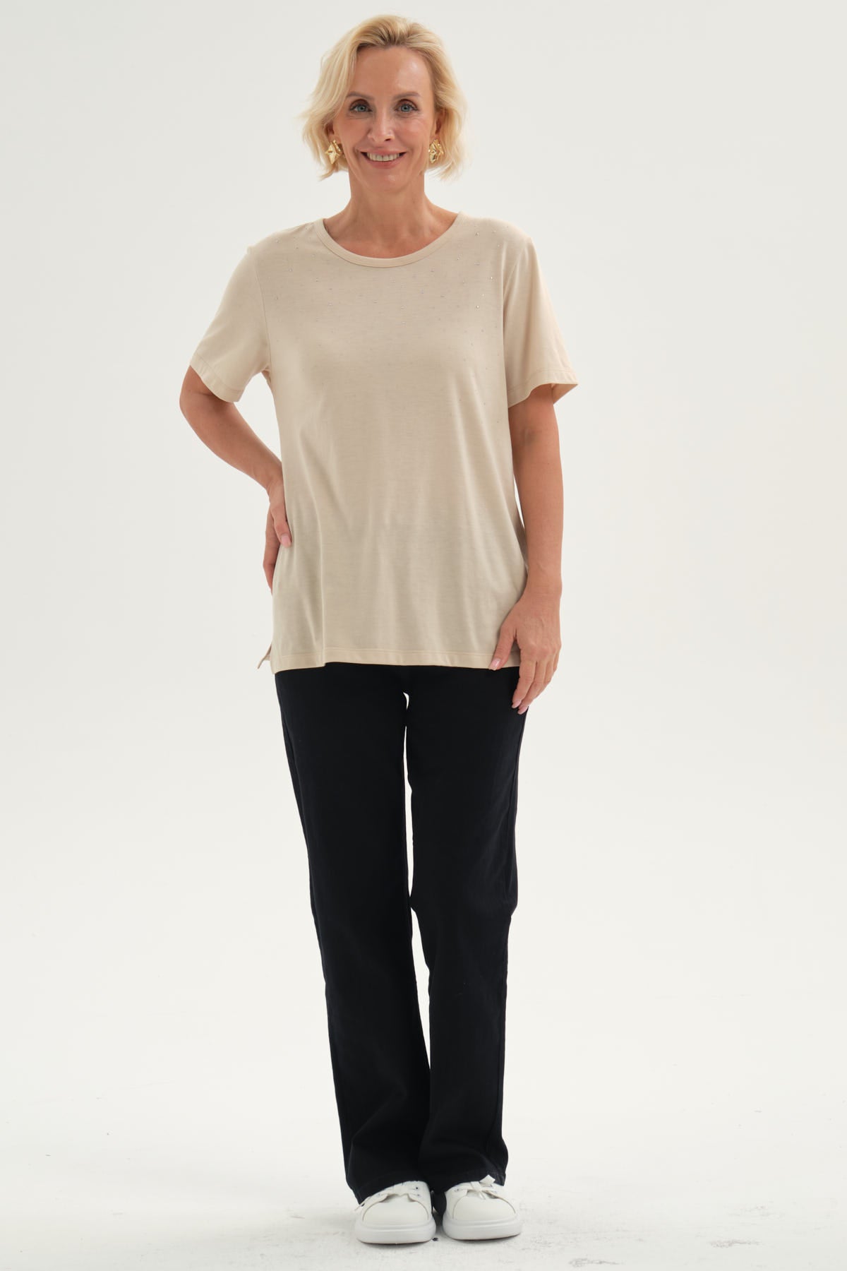 Jeans Mujer Flare Tiro Alto Negro