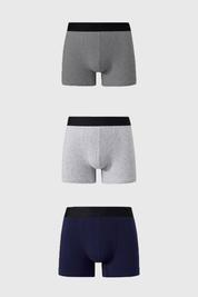 Boxer Hombre Tripack Gris