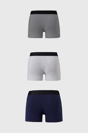 Boxer Hombre Tripack Gris