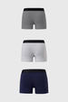 Boxer Hombre Tripack Gris