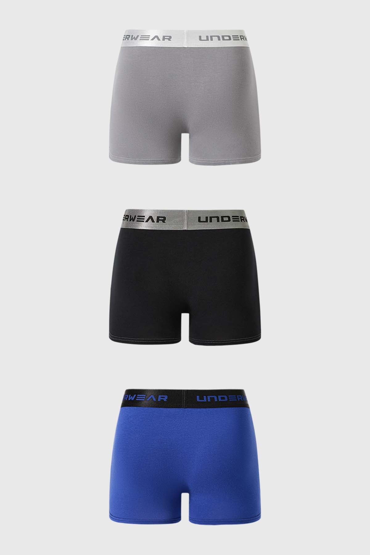 Boxer Hombre Tripack Negro