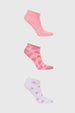 Calceta Deportiva Mujer Tripack Rosado