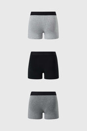 Boxer Hombre Tripack Liso Gris