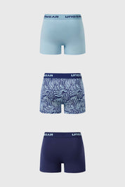Boxer Hombre Tripack Liso Calipso