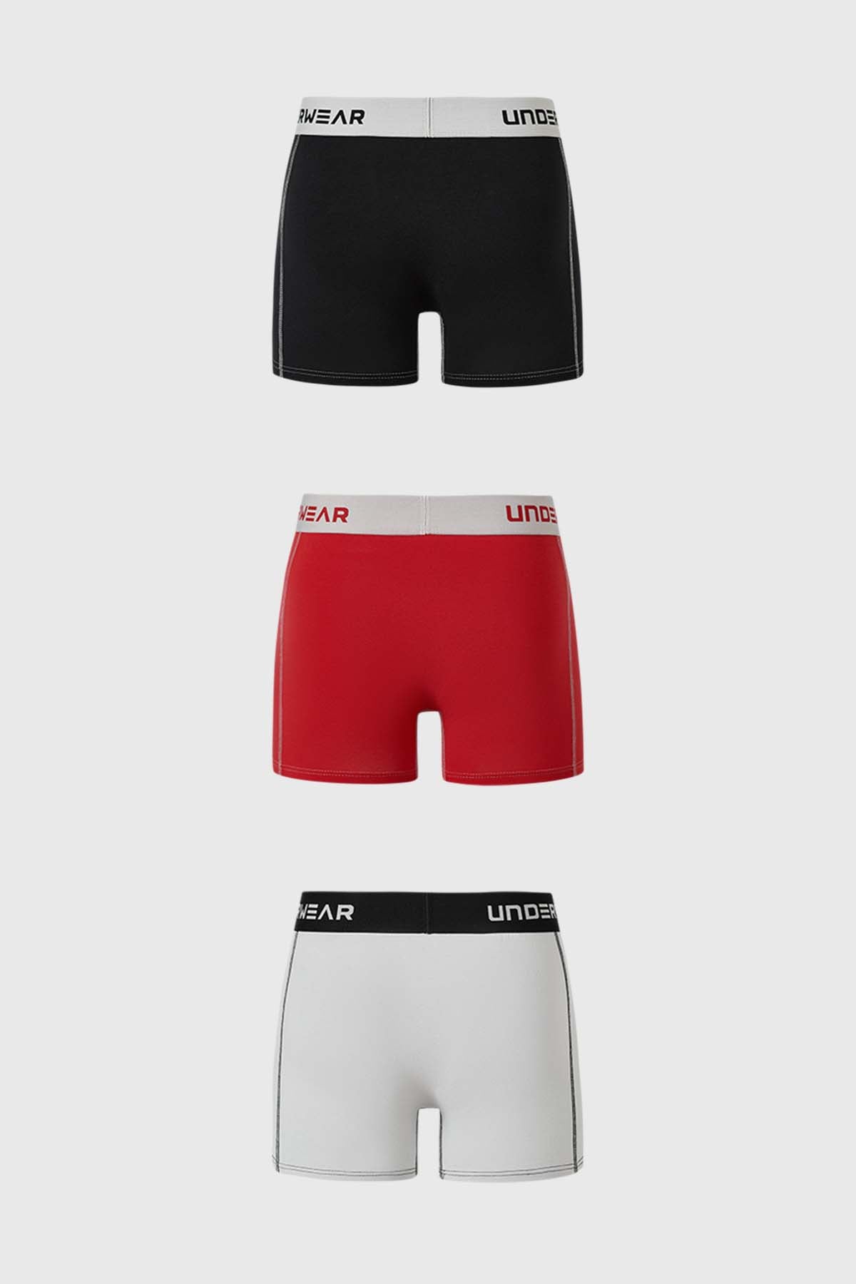 Boxer Hombre Tripack Largo Gris