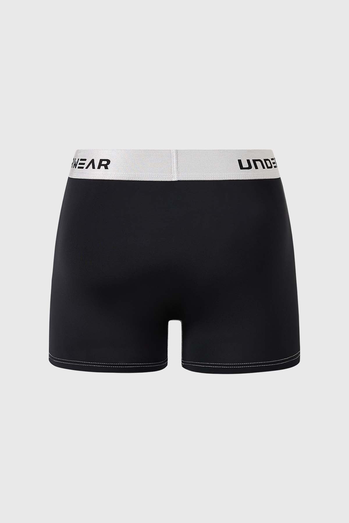 Boxer Hombre Tripack Liso Negro