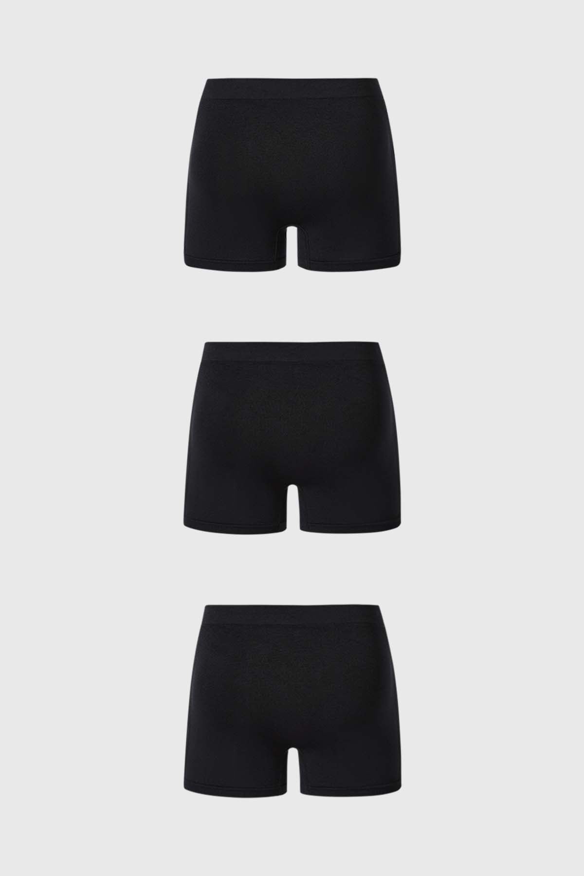 Boxer Hombre Tripack Medio Negro