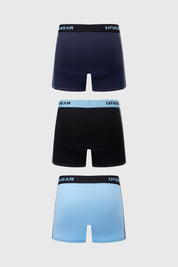 Boxer Hombre Tripack Largo Azul