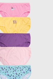 Calzón Niña 5 Pack Full Print Mini Print Fucsia