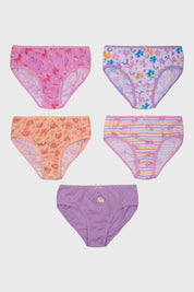 Calzón Niña 5 Pack Full Print Mini Print Rosado