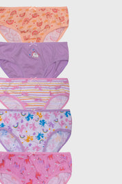 Calzón Niña 5 Pack Full Print Mini Print Rosado