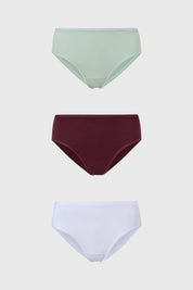 Calzón Mujer Tripack Algodón Menta
