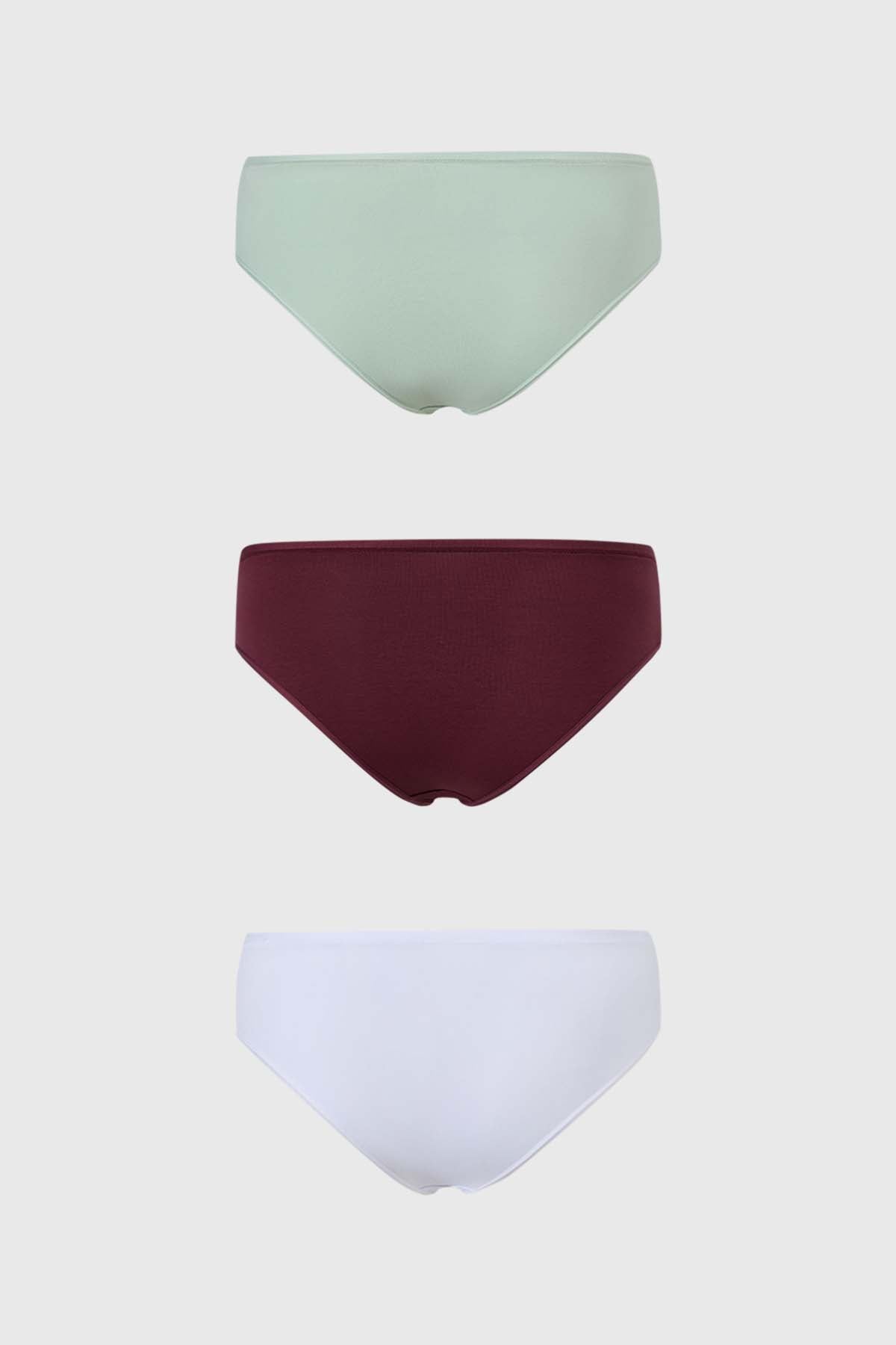 Calzón Mujer Tripack Algodón Menta