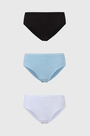 Calzón Mujer Tripack Algodón Negro