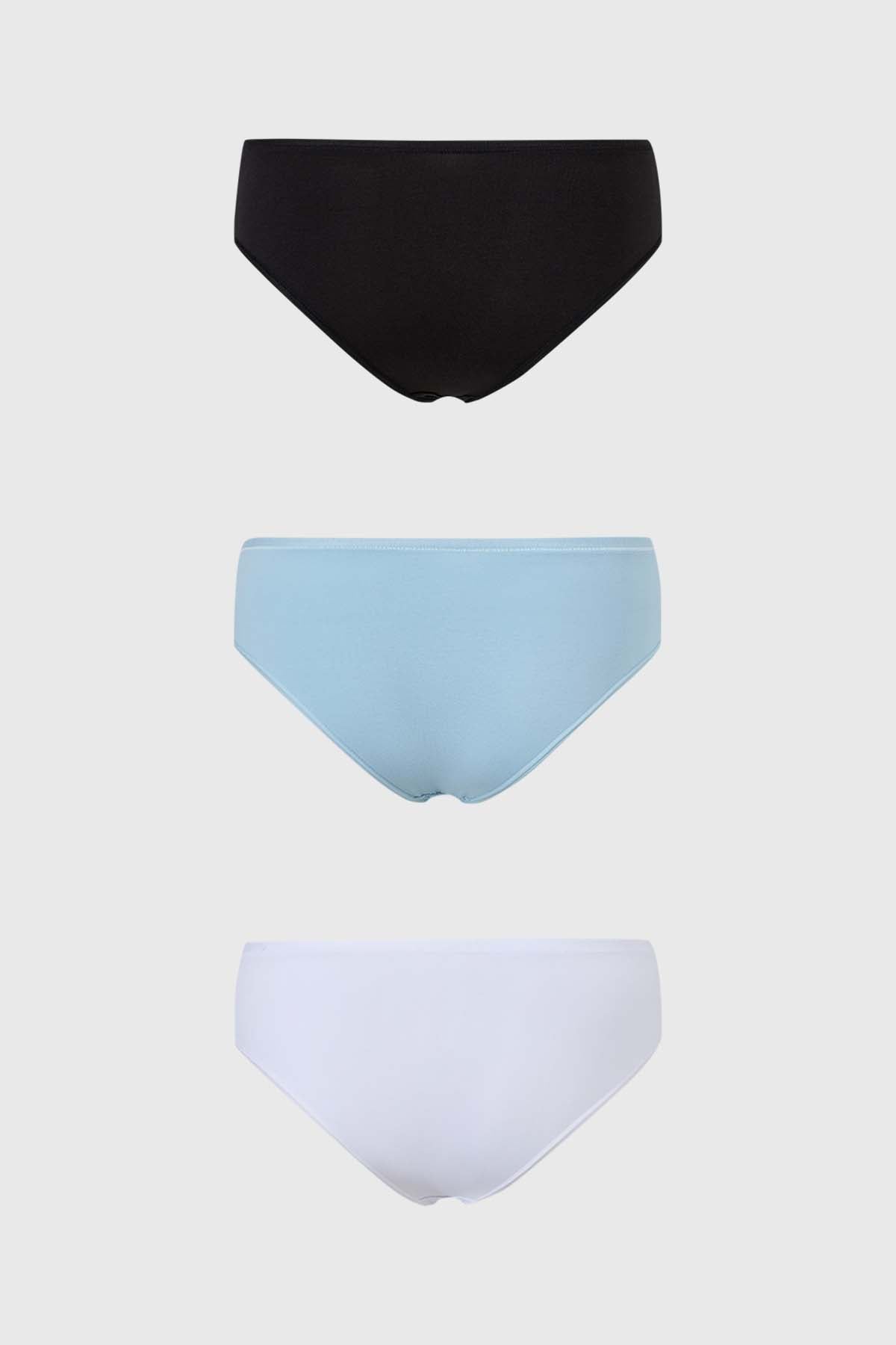 Calzón Mujer Tripack Algodón Negro