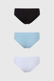 Calzón Mujer Tripack Algodón Negro