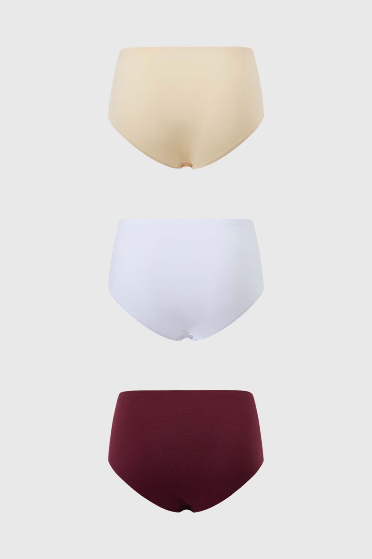 Calzón Mujer Tripack Algodón Arena