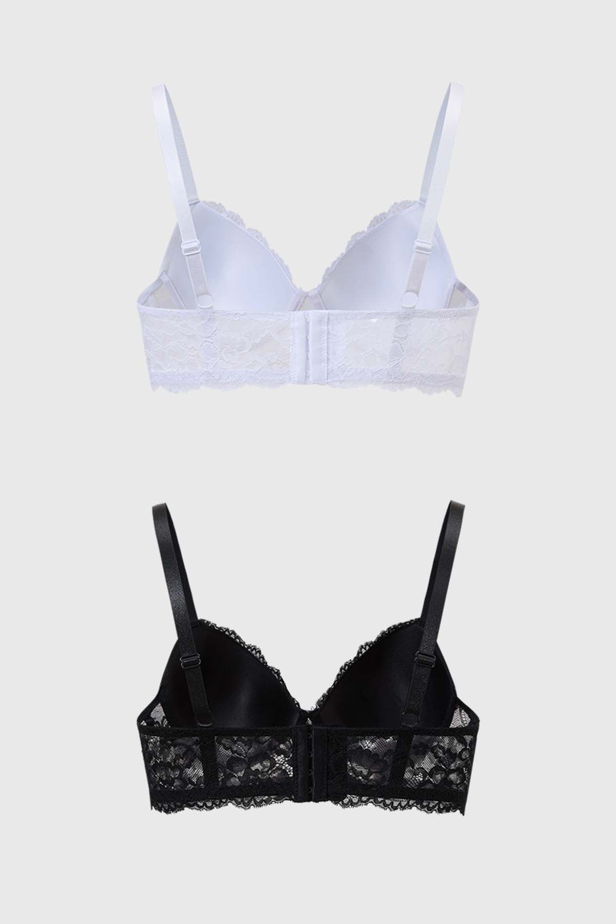 Sostén Mujer Bipack Encaje Negro