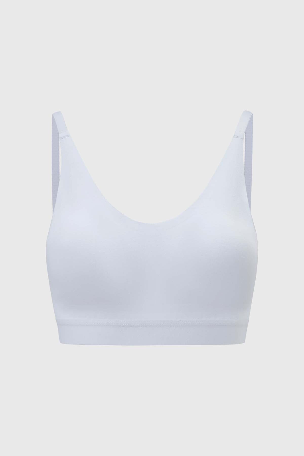 Sostén Mujer Peto Detalle Elástico Blanco