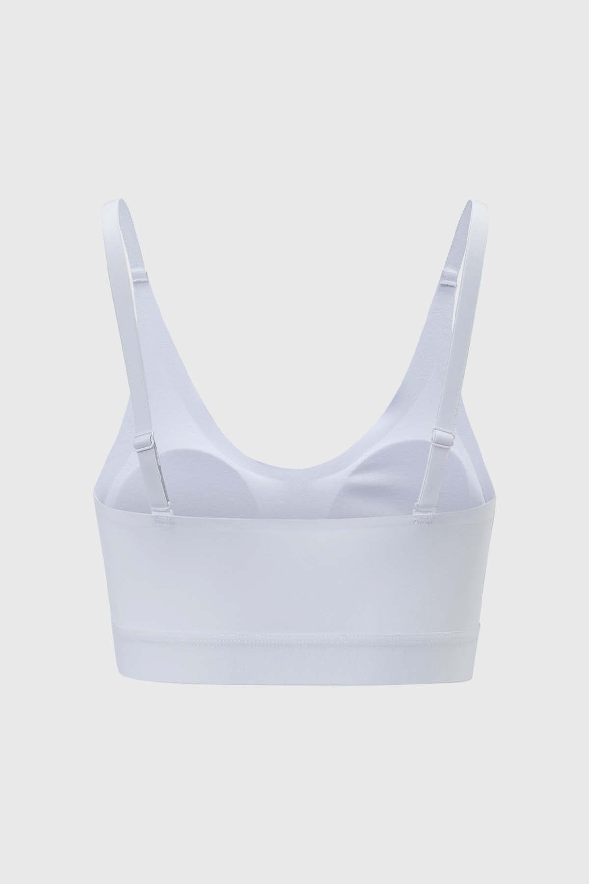 Sostén Mujer Peto Detalle Elástico Blanco