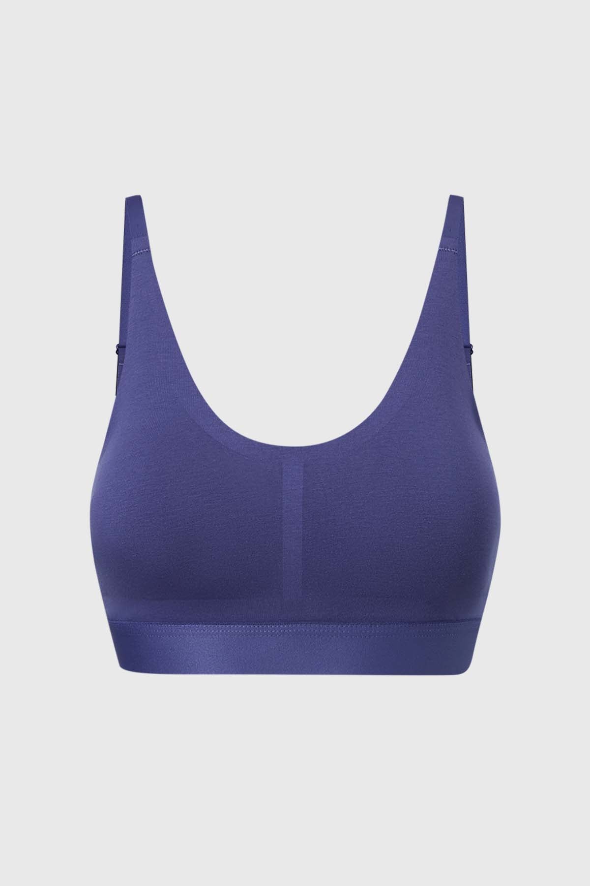 Sostén azul oscuro elastico suave y comodo – Fashion´s Park