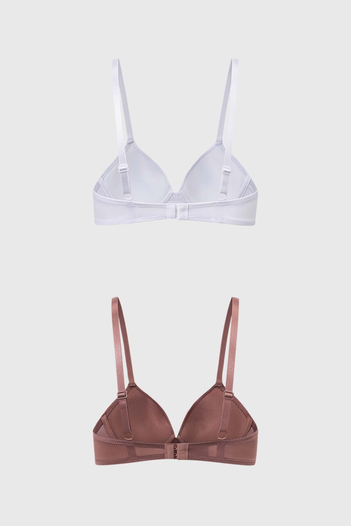 Sostén Mujer Bipack Copa Soft Liso Cafe Claro